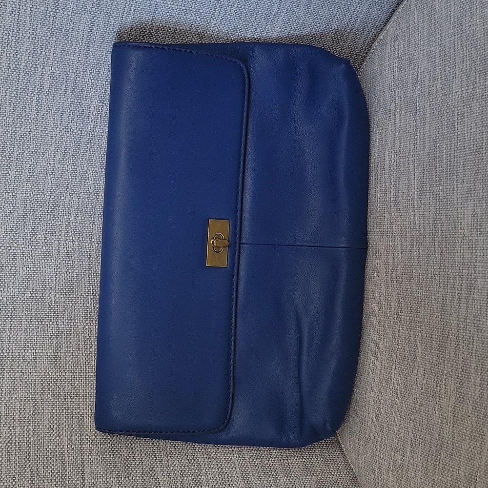 J. Crew Royal Blue Clutch Purse